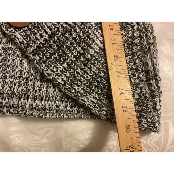 GRECERELLE Womens Turtleneck Sweaters Chunky Long Sleeve size S black & white - Picture 8 of 9